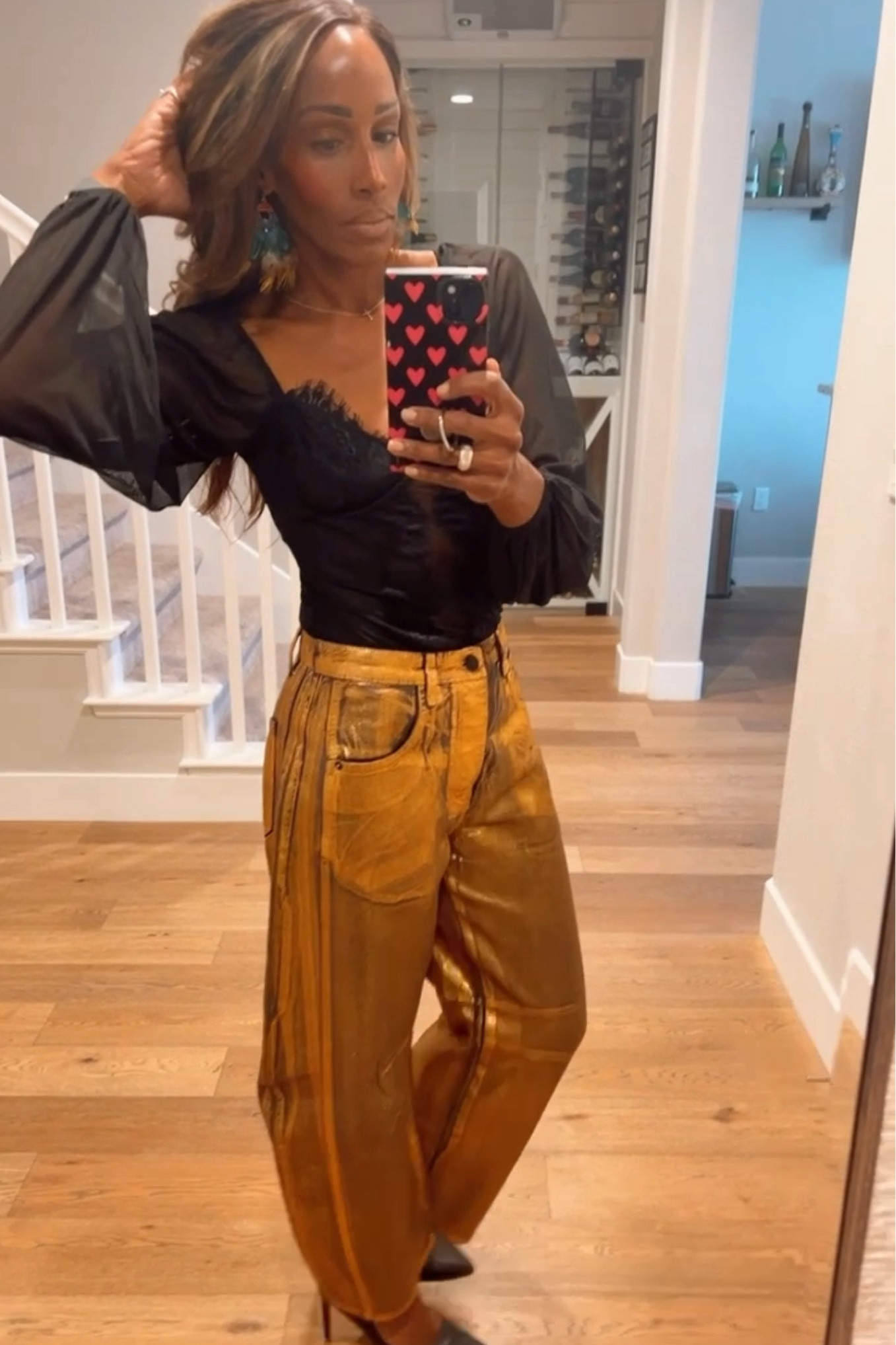 Last Nights #grwm went a conpletely different direction from what I had in mind but hey sometimes that happens 🤷🏾‍♀️

#nightout #ootd #metallic #saturdayvibes #saturdaynight #ltkstyletip #ltkstyle #ltkunder100 #ltkunder50 #ltkit 

#LTKU #LTKstyletip #LTKover40