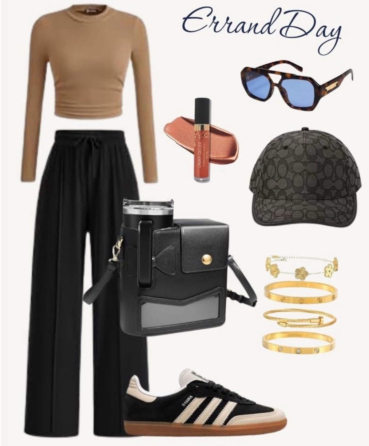 Perfect outfit for school drop off and errand day. Add a jacket on cool mornings. I love that I can take my Stanley everywhere with this bag  


#LTKActive #LTKFindsUnder50 #LTKU