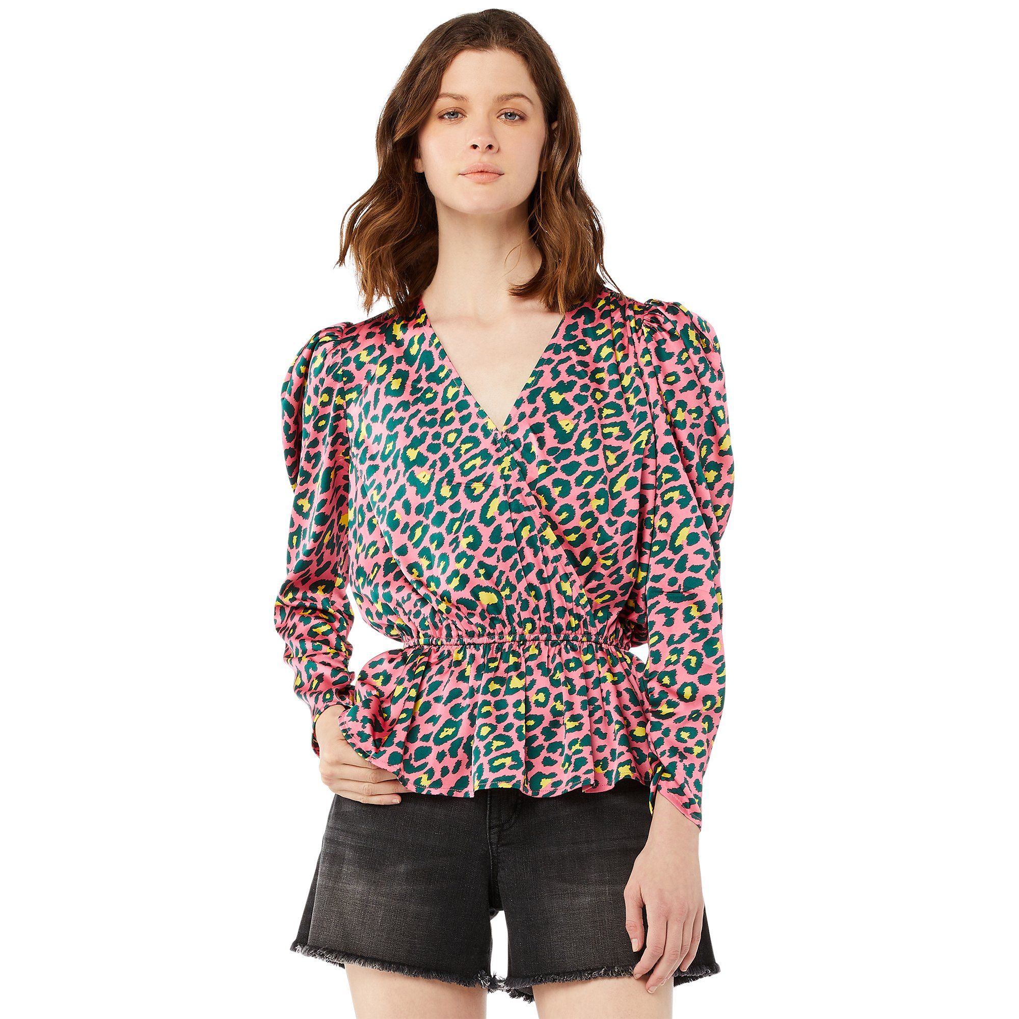 Scoop Women’s Puff Sleeve Peplum Top | Walmart (US)