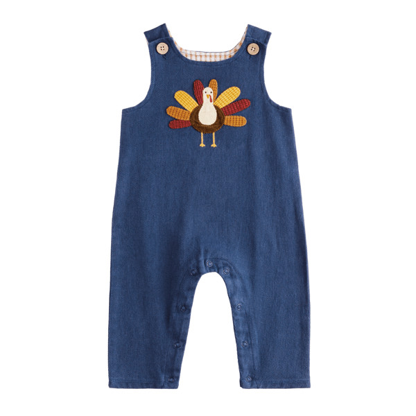 Navy Turkey Baby Longall | Mud Pie
