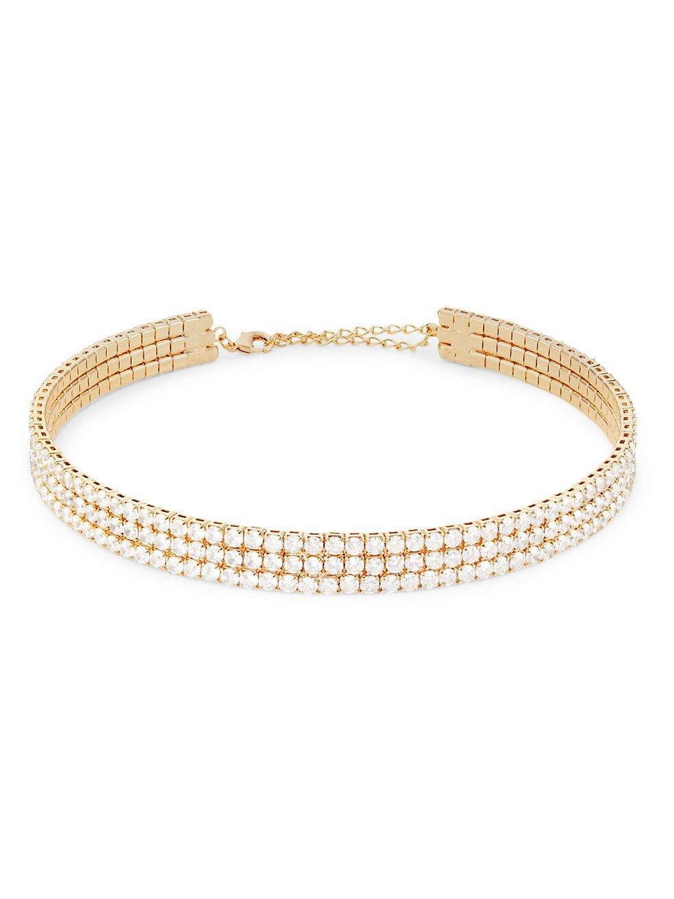 Lady Di 18K-Gold-Plated & Cubic Zirconia Choker | Saks Fifth Avenue