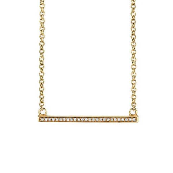 Diamond Bar Pendant | Michael M. Collection
