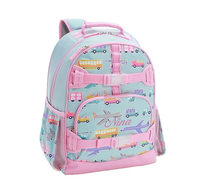 Mackenzie Aqua Transportation Glow-in-the-dark Backpack | Pottery Barn Kids