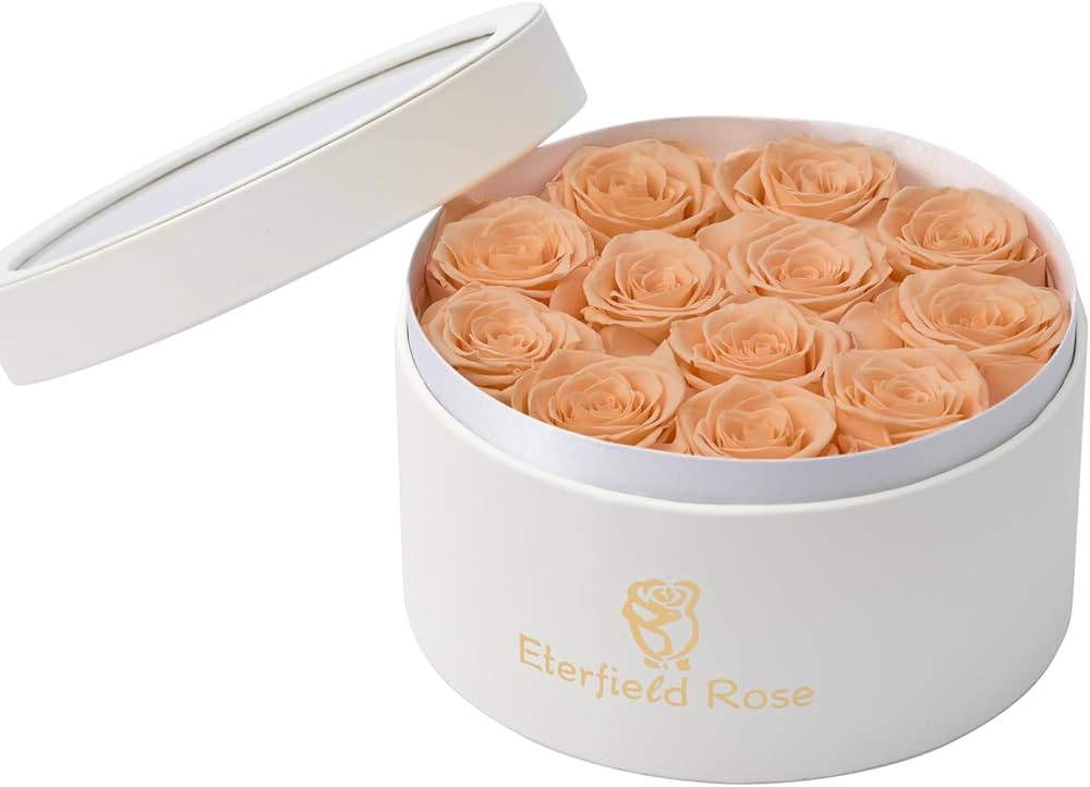 Eterfield 12 Preserved Rose in a Box Real Roses That Last a Year Preserved Flowers for Delivery P... | Amazon (US)