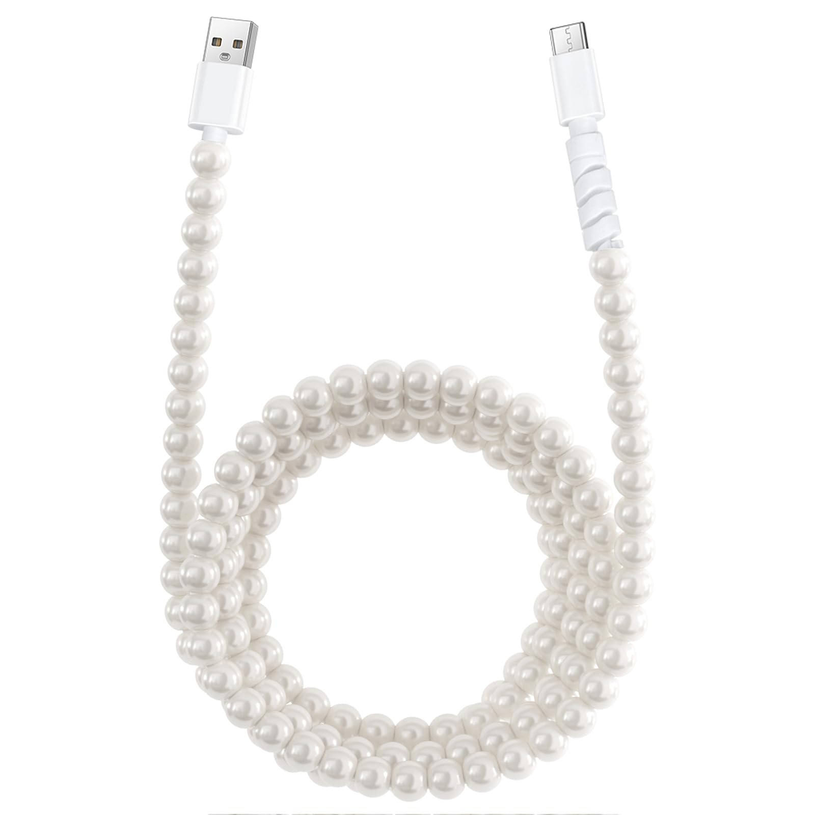 Aolcev USB C Cable 66W Fast USB A to USB C Charging Cable Long 6.6FT/2M Cute Beaded USB Type C Ch... | Amazon (US)