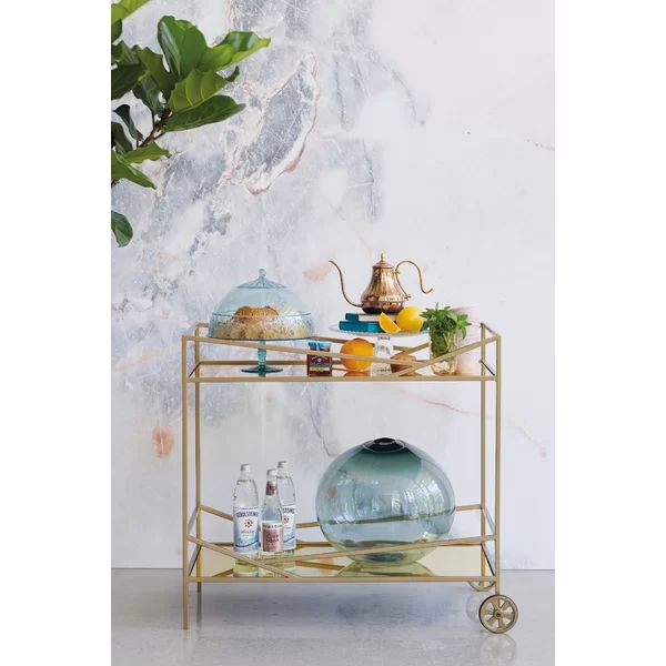 Modern Edge Metal Bar Cart | Wayfair North America