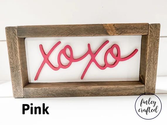 Valentines Day Mini Sign Xoxo Wood Sign Valentines Day | Etsy (US)
