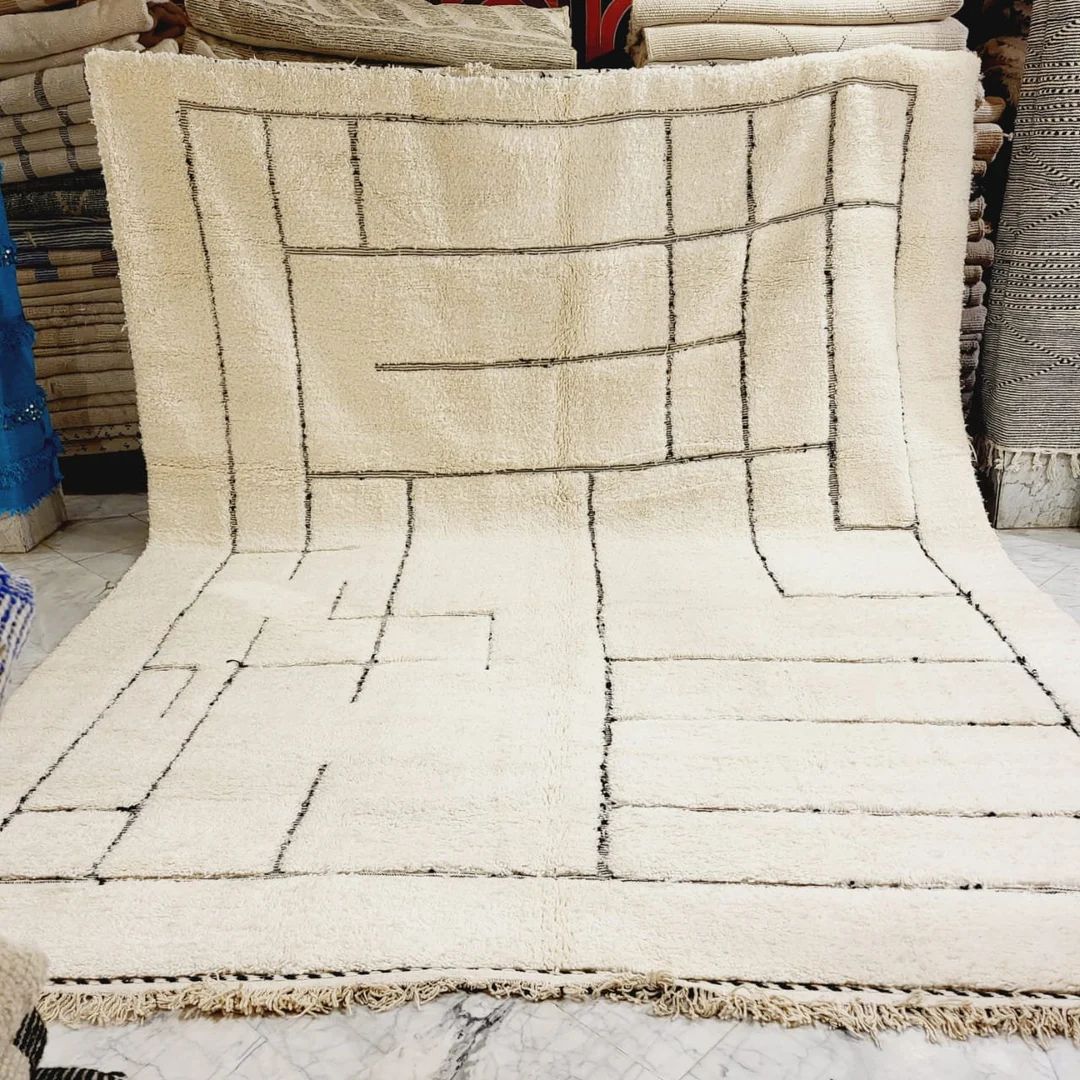 Natural Maze Moroccan Wool Rugs 11 X 14ft - Etsy.de | Etsy (DE)