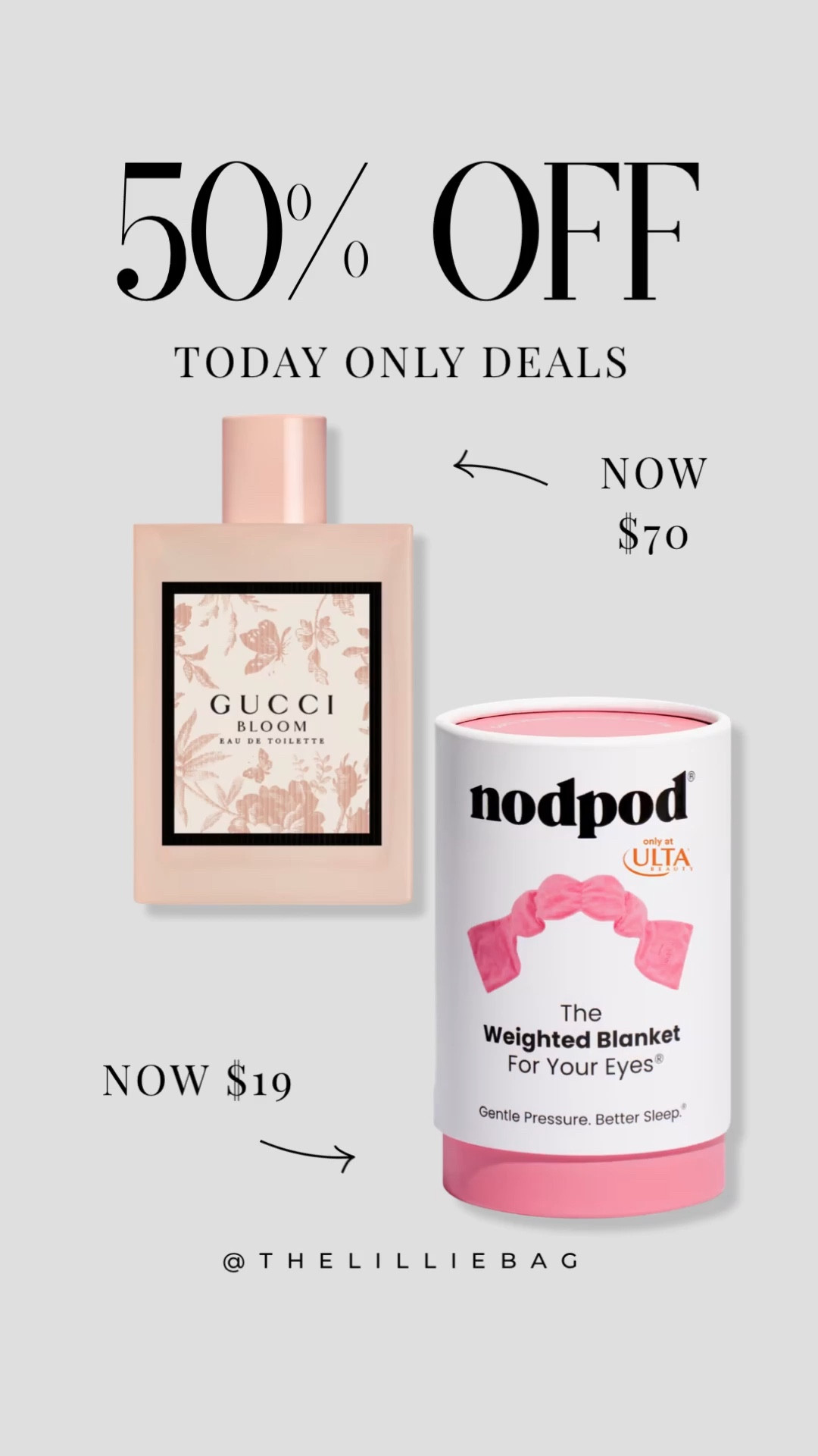 WOW! Half off deals on Gucci perfume today and my favorite weighted eye masks!💥💥💥 

Beauty deals. Travel. Perfume  

#LTKTravel #LTKSaleAlert #LTKootd