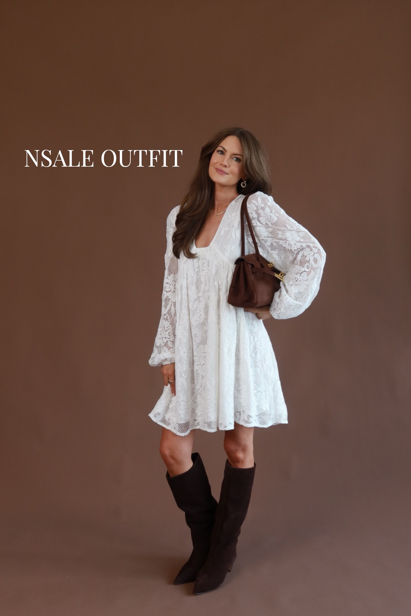Favorite dress from the NSALE! I am wearing it backwards!! 🤎

#LTKootd #LTKSeasonal #LTKSaleAlert