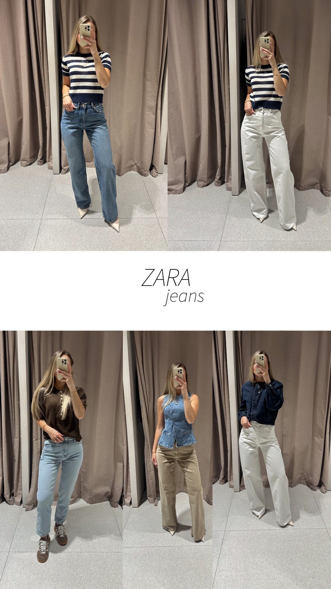 ZARA jeans 🤍 

Wide leg jeans, mom jeans, white jeans, straight jeans 

#LTKspring #LTKuk #LTKjeans
