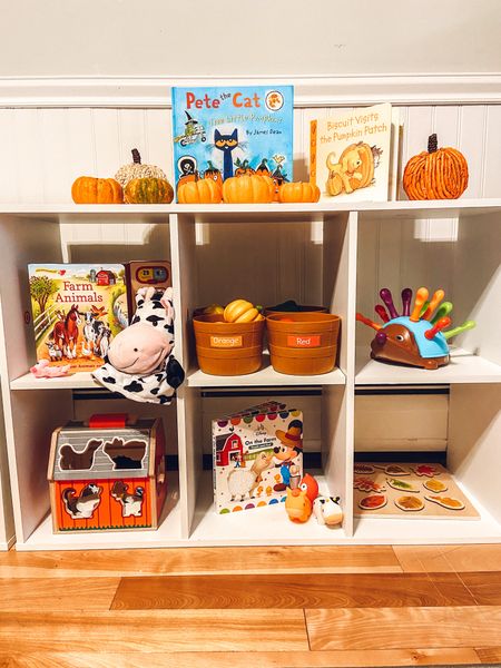 Fall Toy Rotation Shelf 

#LTKkids #LTKSeasonal #LTKfamily