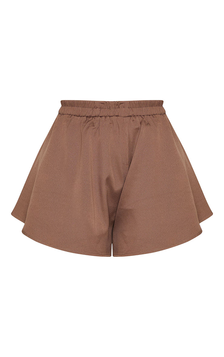 Mocha Floaty Shorts | PrettyLittleThing US