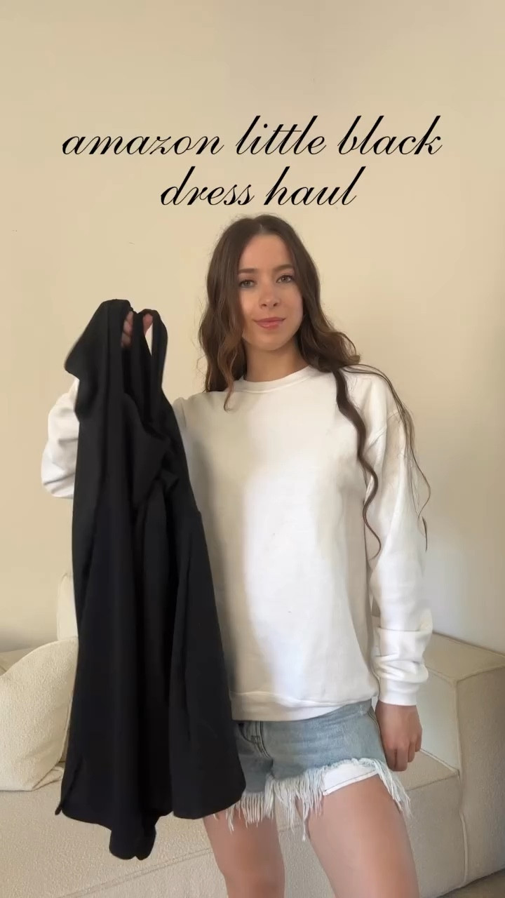 Amazon little black dress haul! These are all under $30 and fit so well! I’m wearing a size small in all 3 for reference!

#LTKVideo #LTKFindsUnder50 #LTKStyleTip