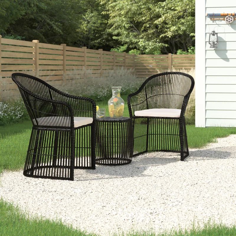 Lustig 2 - Person Outdoor Seating Group with Cushions | Wayfair North America