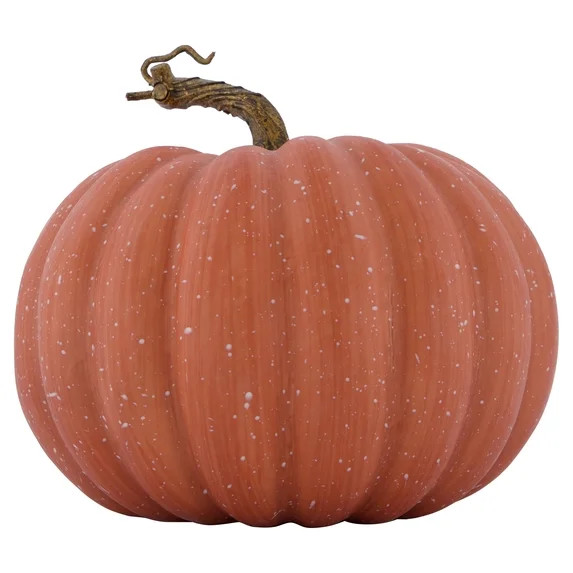 Short Speckled Foam Pumpkin Decoration, Brown, 7", Fall by Way To Celebrate | Walmart (US)
