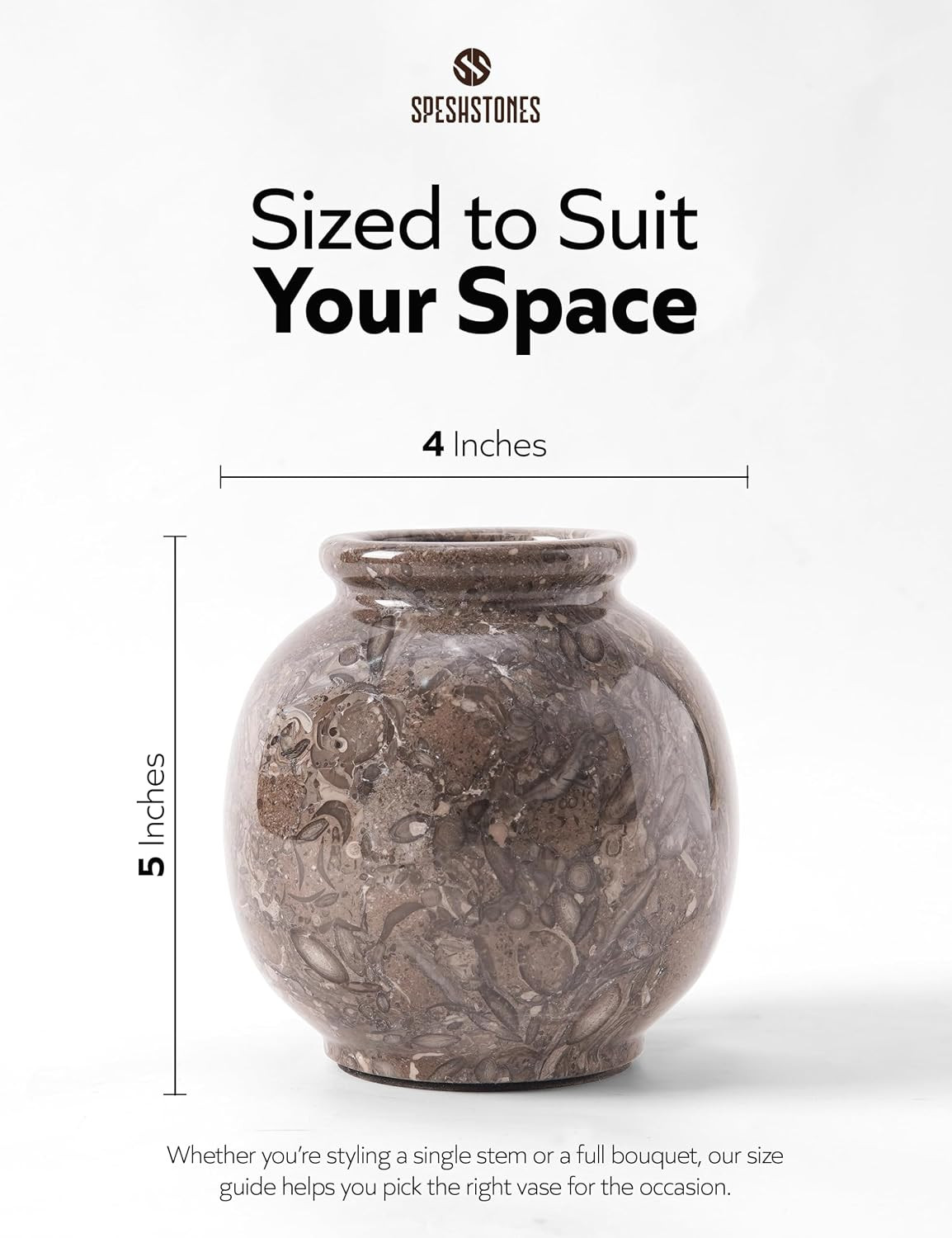 Marble Flower Vase 5 Inch, Mini Bud Vases | Amazon (US)