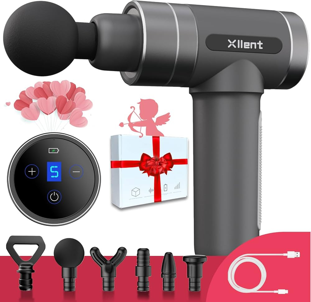 Valentines Day Gifts for Him-Massage Gun Birthday Gifts for Women/Men - Portable Super Quiet Elec... | Amazon (US)