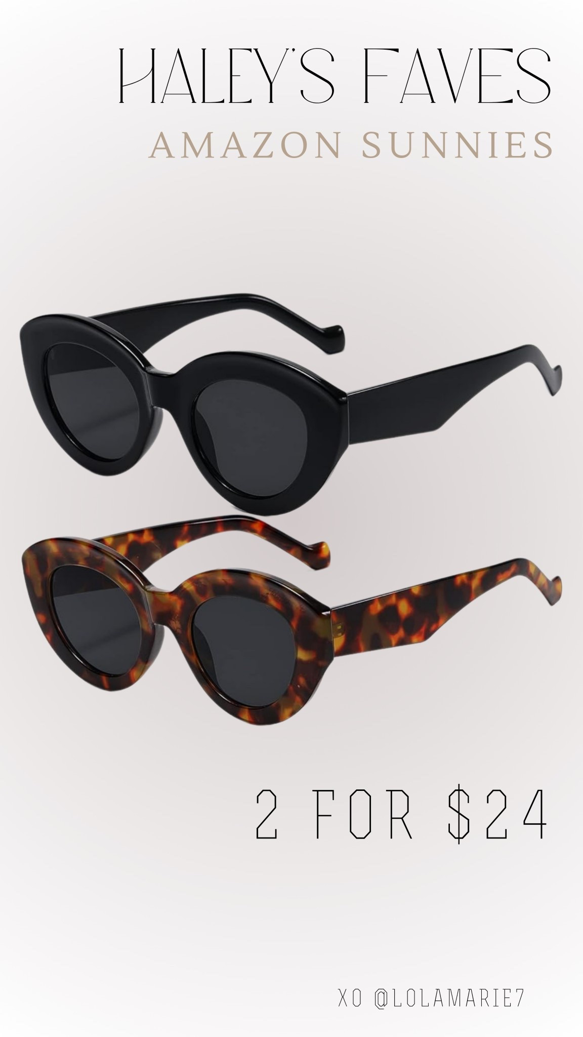 Haley’s Amazon Sunglasses 

#LTKSaleAlert #LTKFindsUnder50 #LTKStyleTip