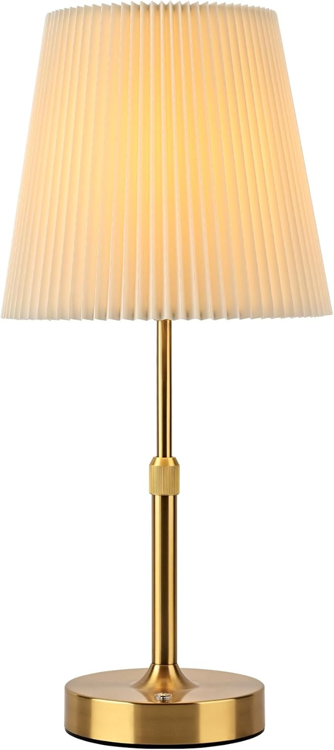 Cordless Table Lamp, 2700K Stepless Dimmable Wireless Touch Lamp with 2 Bulbs, 5200mAh Rechargeab... | Amazon (US)