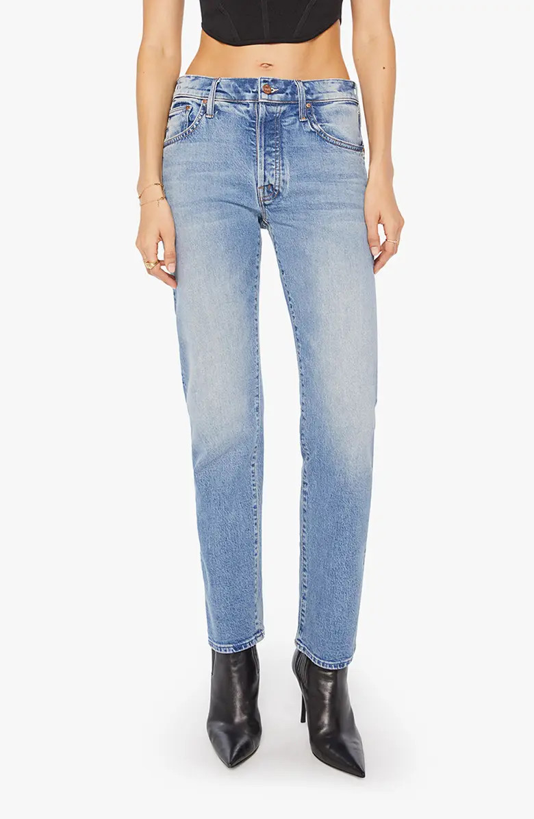 MOTHER Hiker Hover Mid Rise Slim Straight Leg Jeans | Nordstrom | Nordstrom