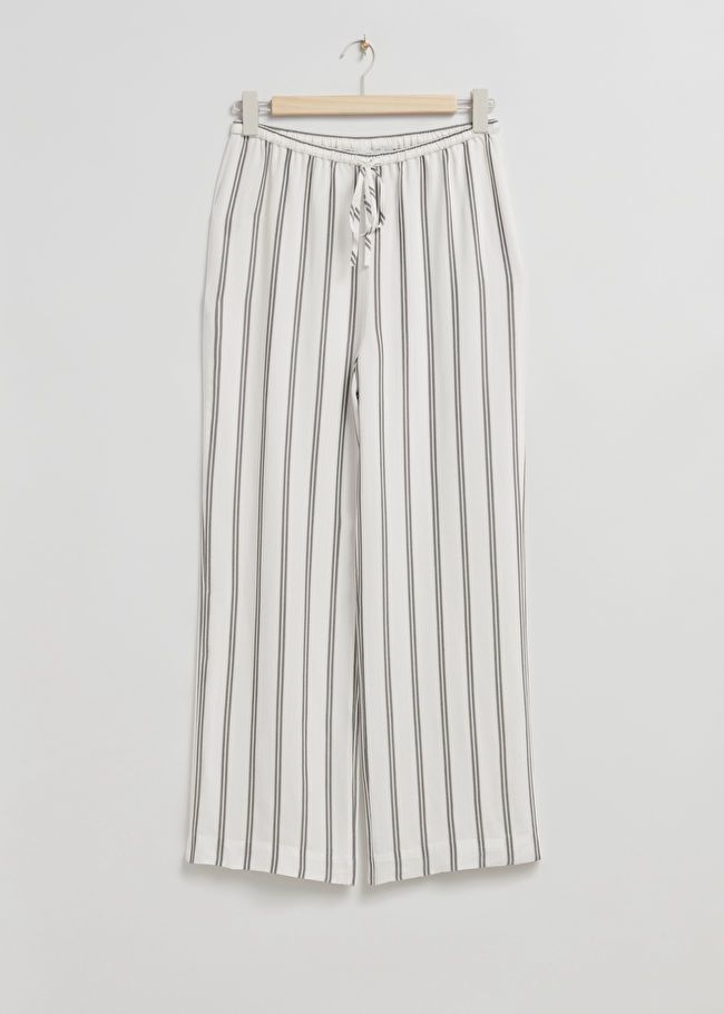 Relaxed-Fit Straight Drawstring Trousers | & Other Stories US