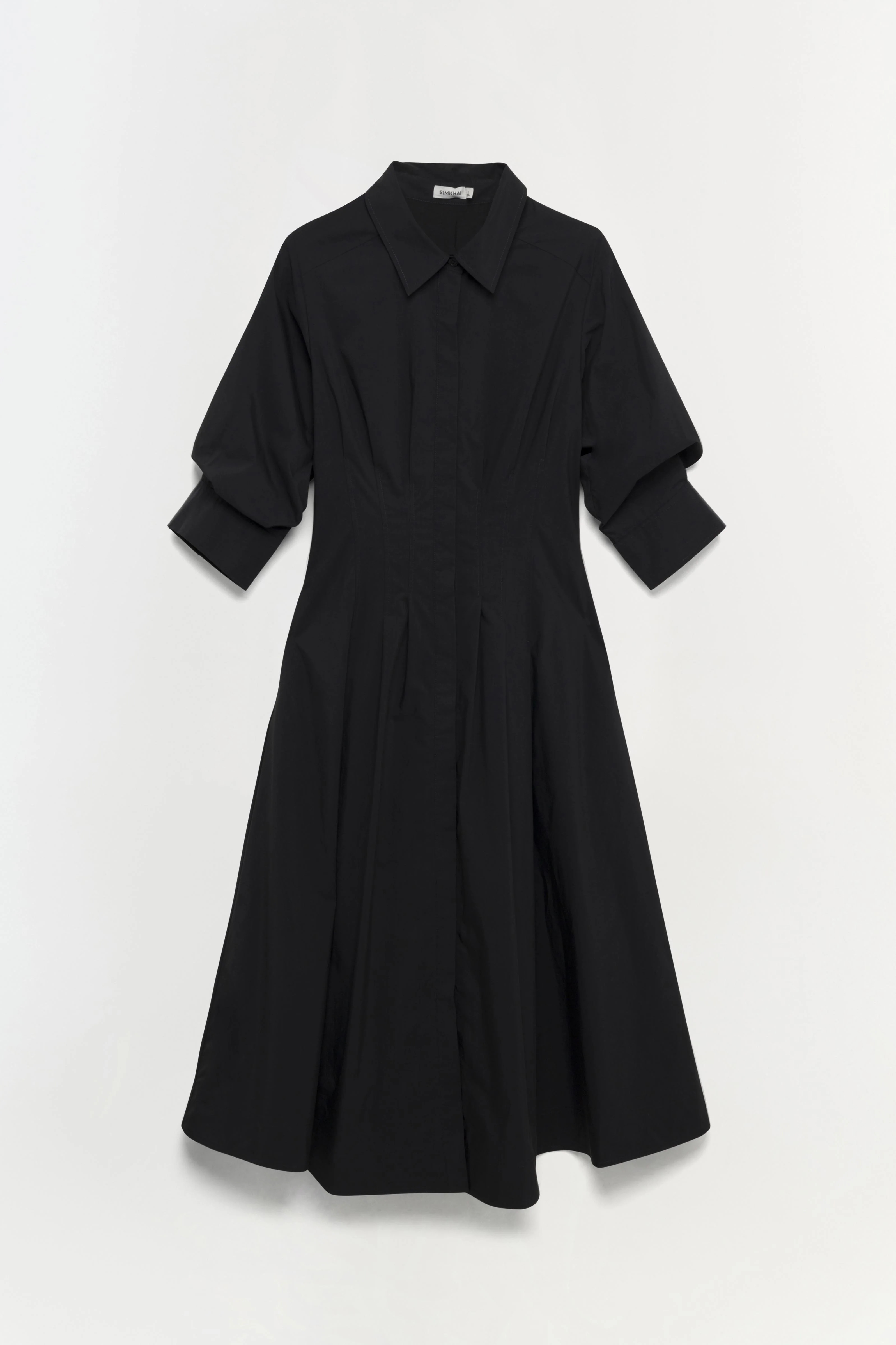 SIMKHAI Women's Signature Jazz Dress in Black, Cotton, Size XS | Simkhai