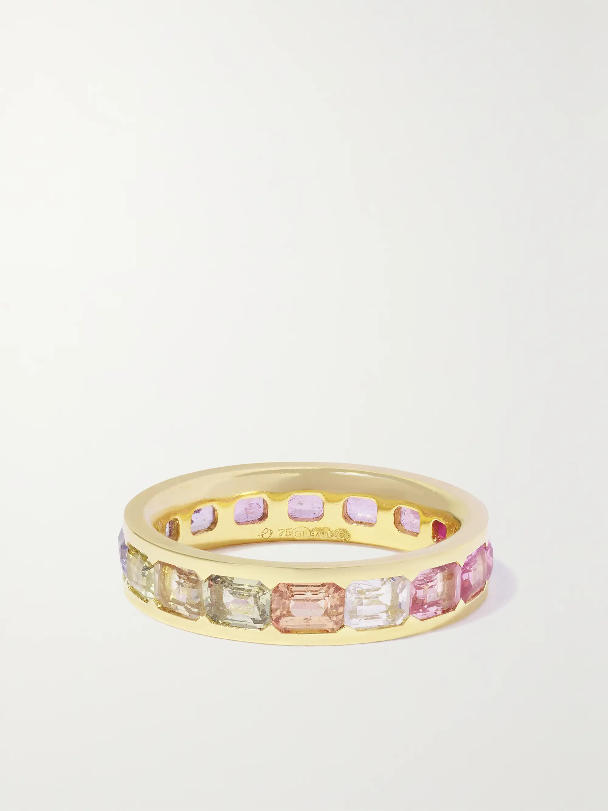 Alice 18-karat recycled-gold sapphire eternity ring | NET-A-PORTER (US)