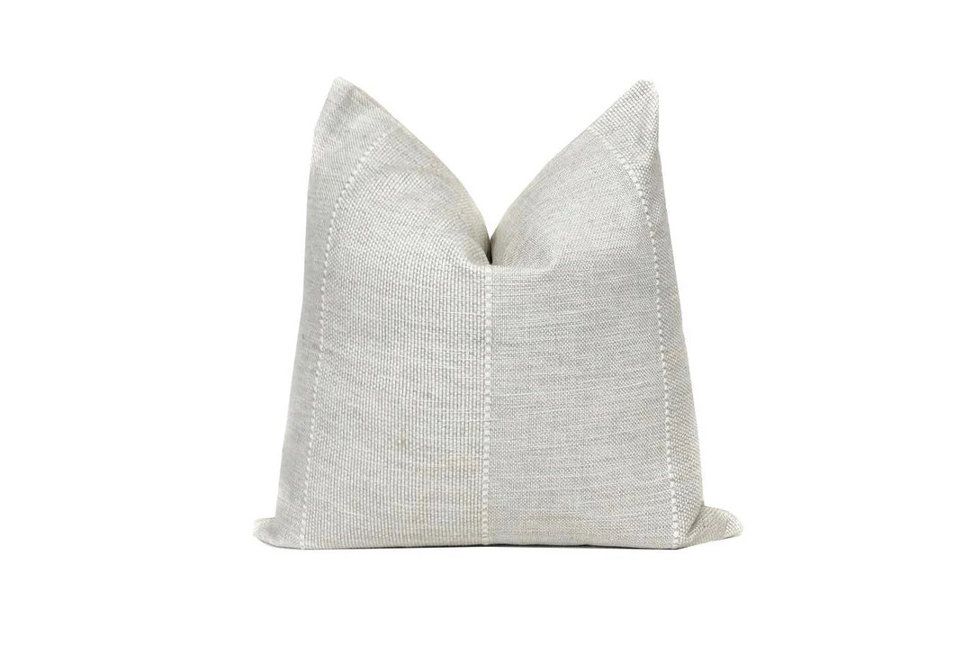 Verona Designer Pillow Cover in White | White Pillows | Neutral Home Decor | Decorative Pillows |... | Etsy (US)