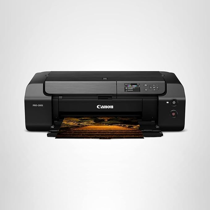 Canon PIXMA PRO-200S Professional 13" Wireless Inkjet Photo Printer with 3.0" Color LCD Monitor, ... | Amazon (US)