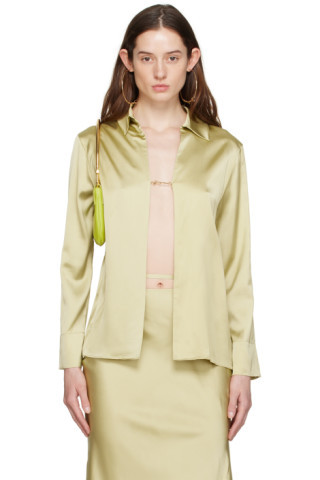 Khaki 'La Chemise Notte' Shirt | SSENSE