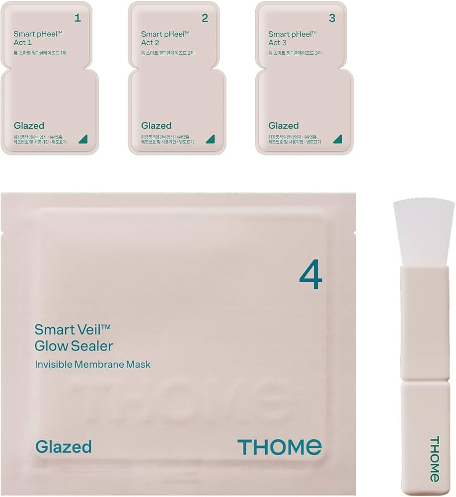THOME Glow Peel One Day Kit – 4-Step Korean Facial for Radiant Skincare – Deep Moisture Plump... | Amazon (US)