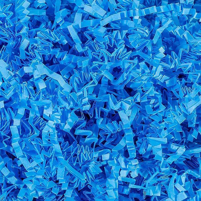 MagicWater Supply - 2 LB - Light Blue - Crinkle Cut Paper Shred Filler great for Gift Wrapping, B... | Amazon (US)