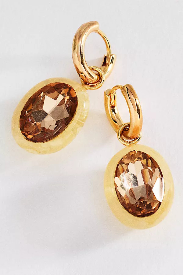 Statement Bezel Earrings | Anthropologie (US)