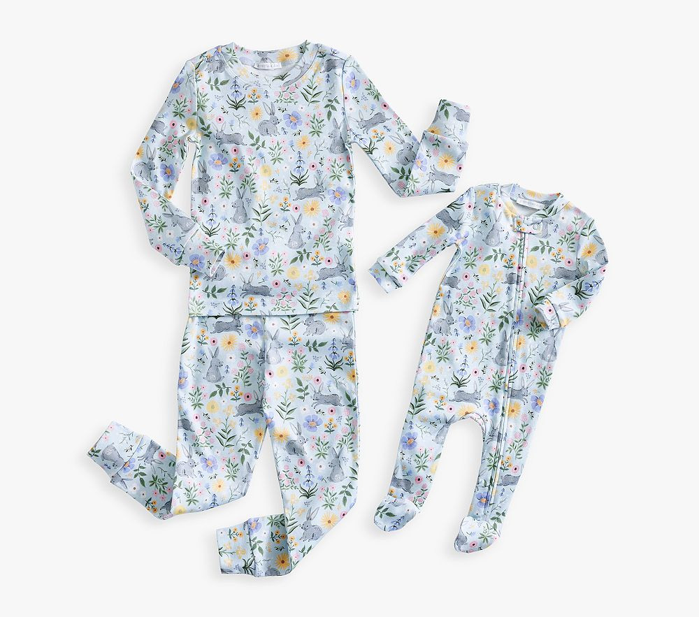 Rifle Paper Co.  Bunny Floral Organic Family Pajama Collection | Pottery Barn Kids