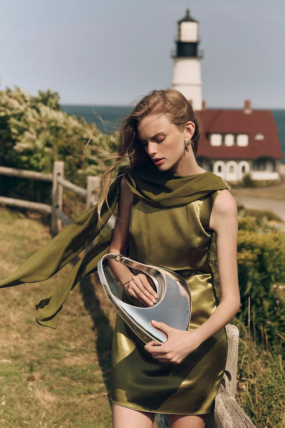 Mare Mare Satin Scarf Mini Dress | Anthropologie (US)