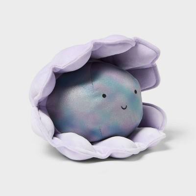 Clam with Pearl Weighted Plush Kids' Throw Pillow Light Purple - Pillowfort™ | Target