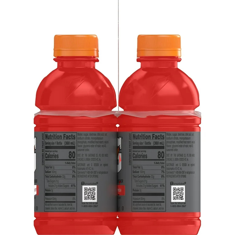 Gatorade Thirst Quencher Fruit Punch Sports Drinks, 12 fl oz, 12 Count Bottles | Walmart (US)