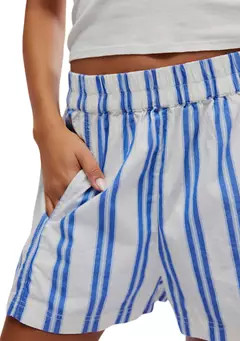 Free People Get Free Striped Pull-On Shorts | Belk