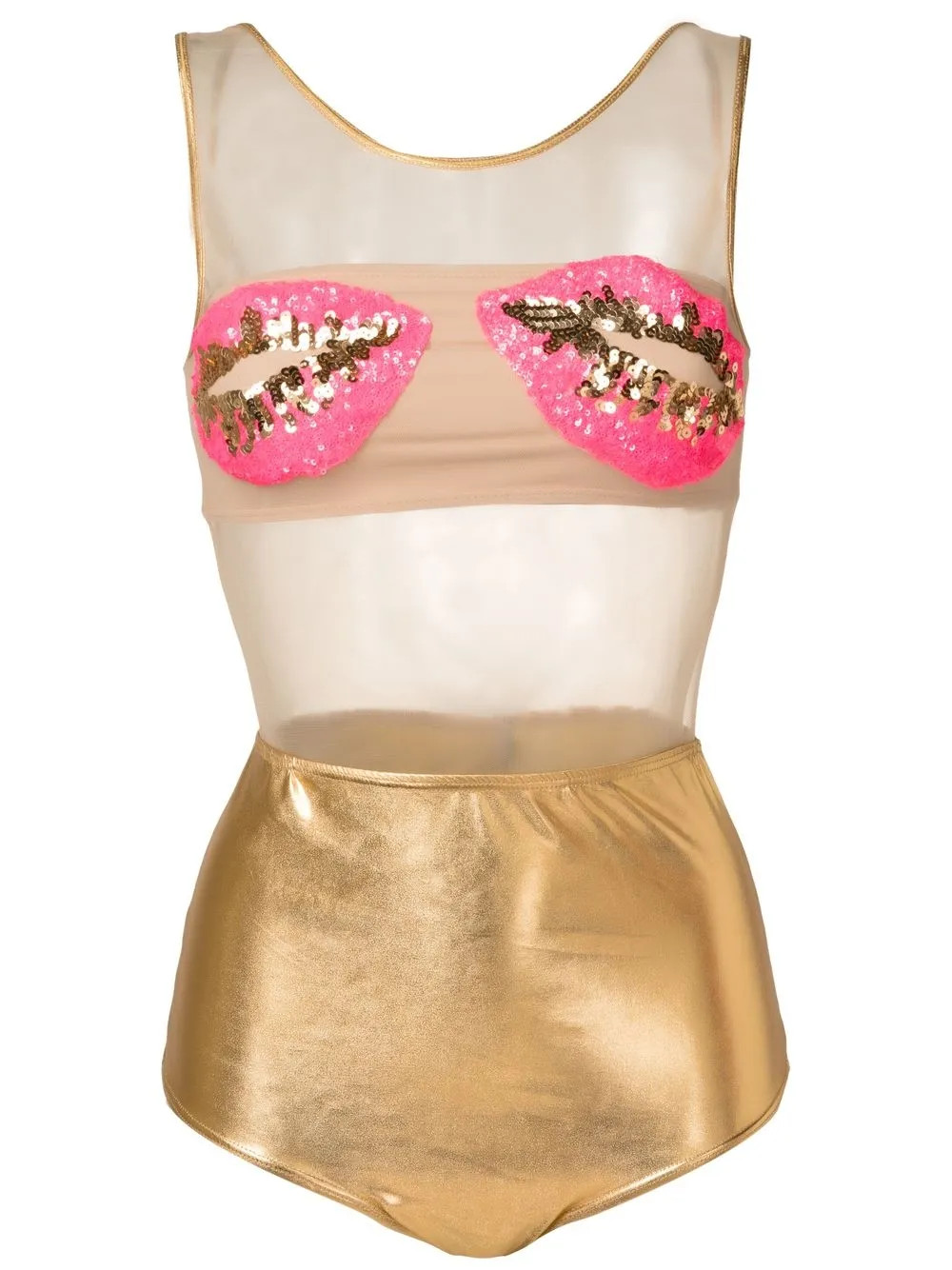 Brigitte lips-embellished one-piece - Farfetch | Farfetch Global