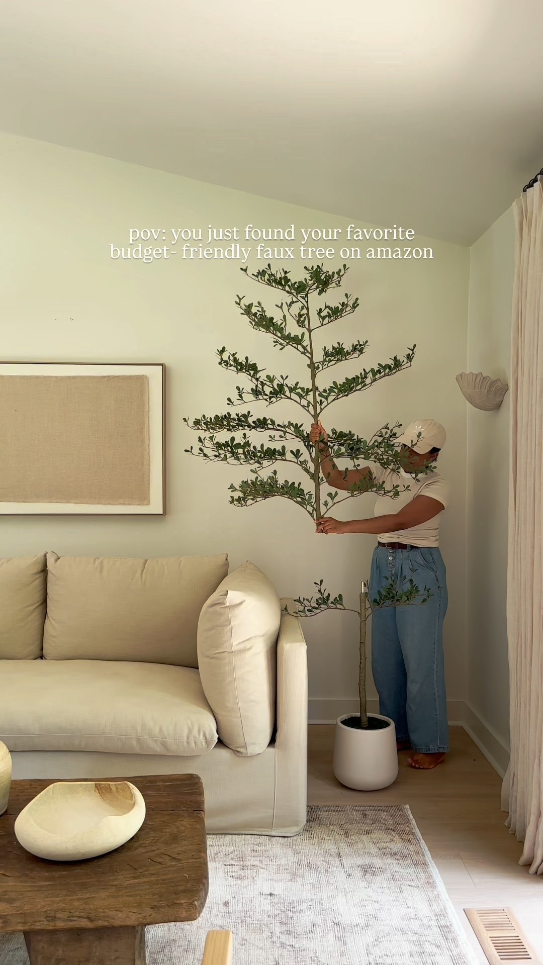 The most stunning budget friendly faux tree!

#LTKHome #LTKSeasonal #LTKSaleAlert
