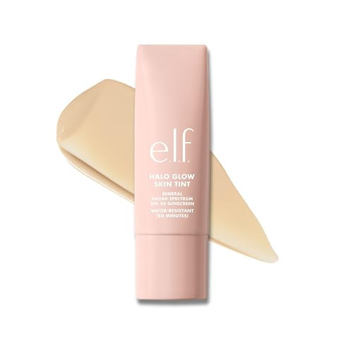 e.l.f. Halo Glow Skin Tint SPF 50, Tinted Moisturizer For Light, Buildable Coverage, Creates A Natural Glow, Vegan & Cruelty-Free, 1 Fair Neutral | Amazon (US)