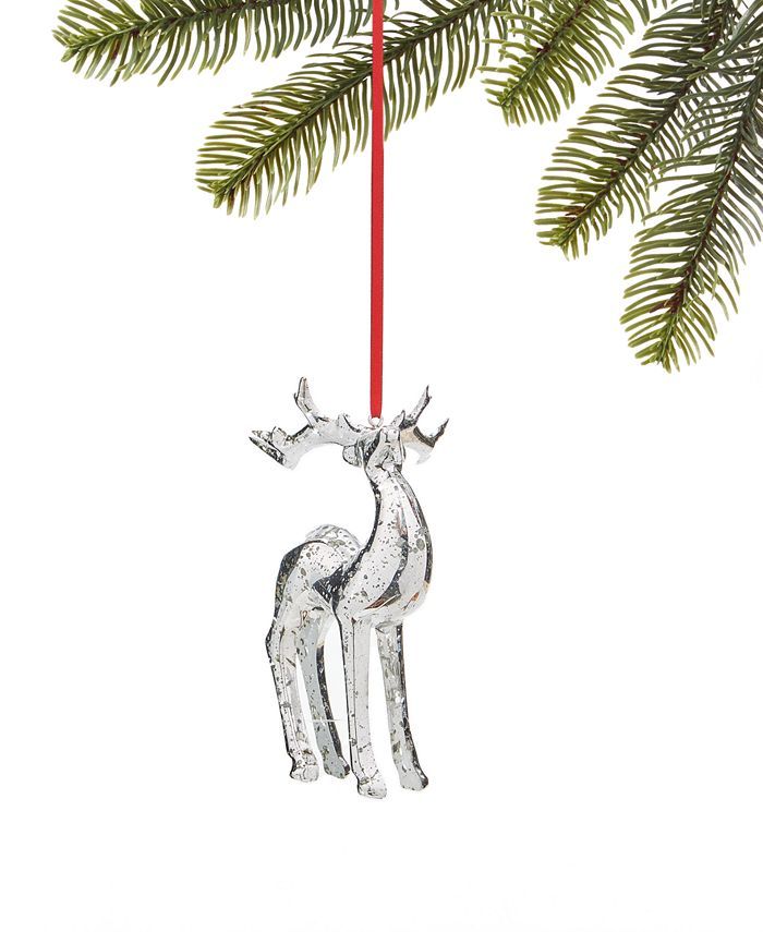 Holiday Lane Northern Holiday Silver-Tone Reindeer Ornament, Created for Macy's & Reviews - Shop ... | Macys (US)