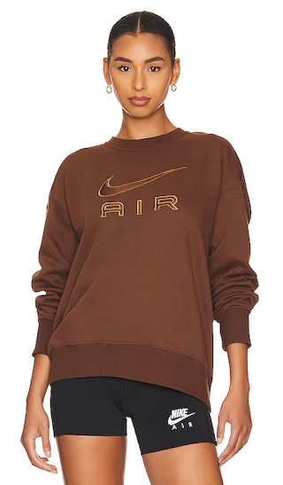 NSW Air Fleece Crew in Cacao Wow & Ale Brown | Revolve Clothing (Global)