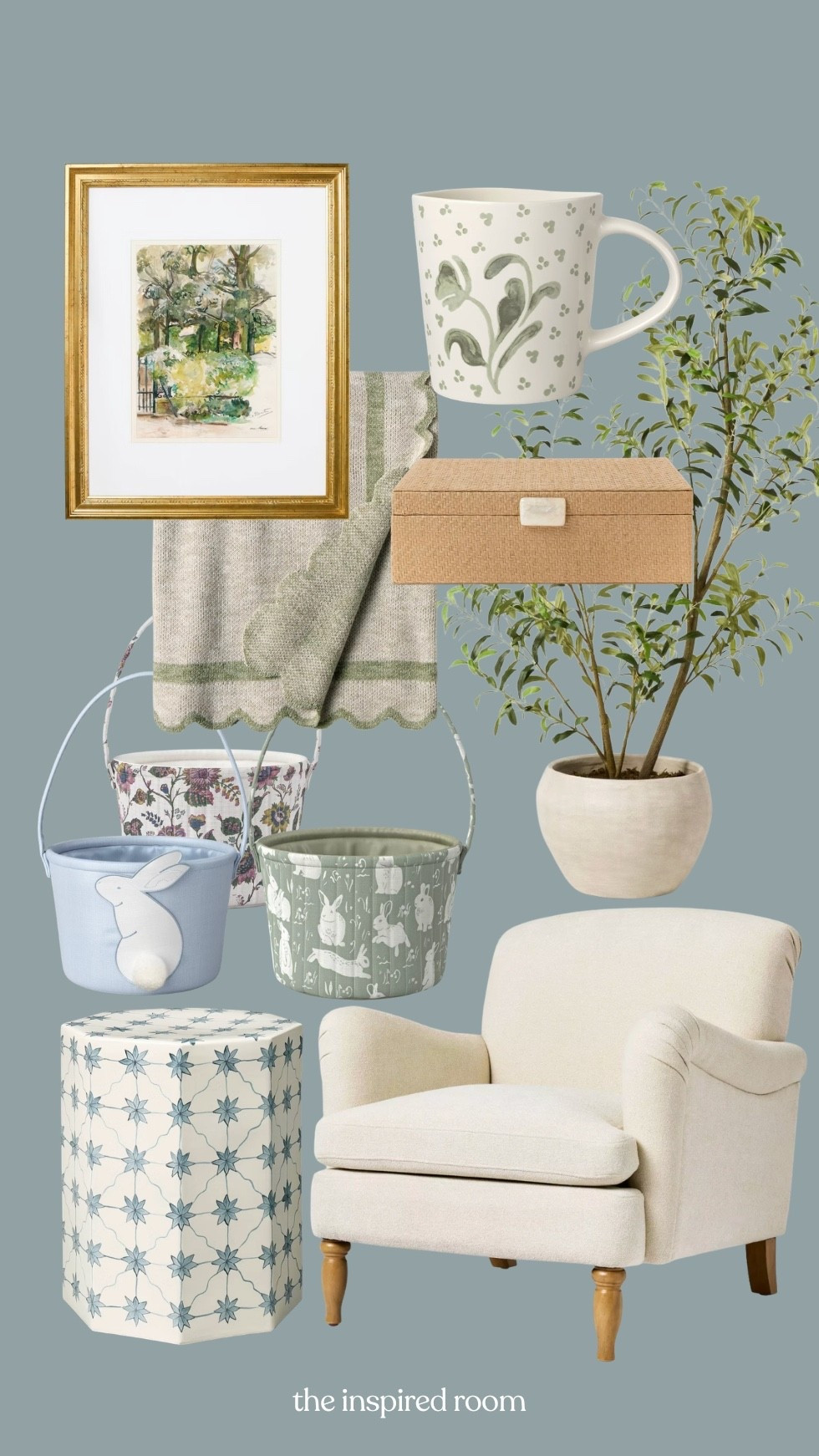 Spring target 2026 - Easter baskets,  stoneware mug, framed art, armchair, accent table, box, throw blanket, faux olive tree 

#LTKSeasonal #LTKSaleAlert #LTKHome