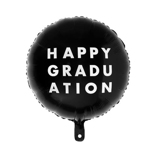Bonjour Fête Black Happy Graduation Foil Balloon | Graduation and Party Decorations | Premium Party Supplies | Pack Of 1, 20" Mylar | Amazon (US)