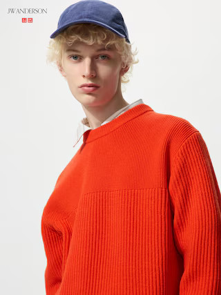 Ribbed Sweater Orange 2XL UNIQLO US | UNIQLO (US)