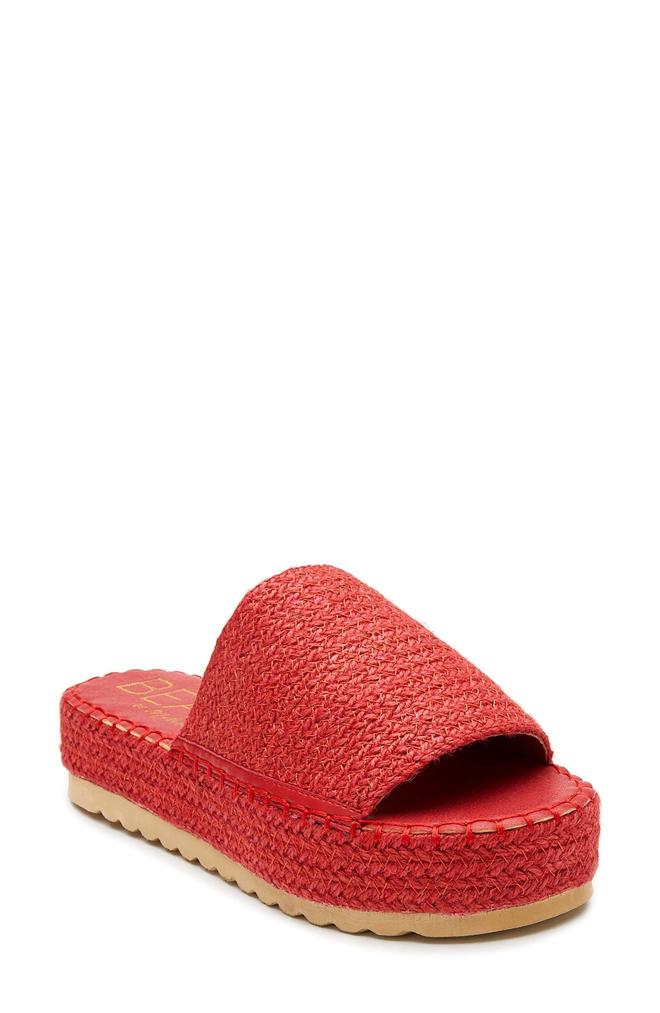 Coconuts by Matisse Del Mar Platform Slide Sandal in Red at Nordstrom, Size 9 | Nordstrom