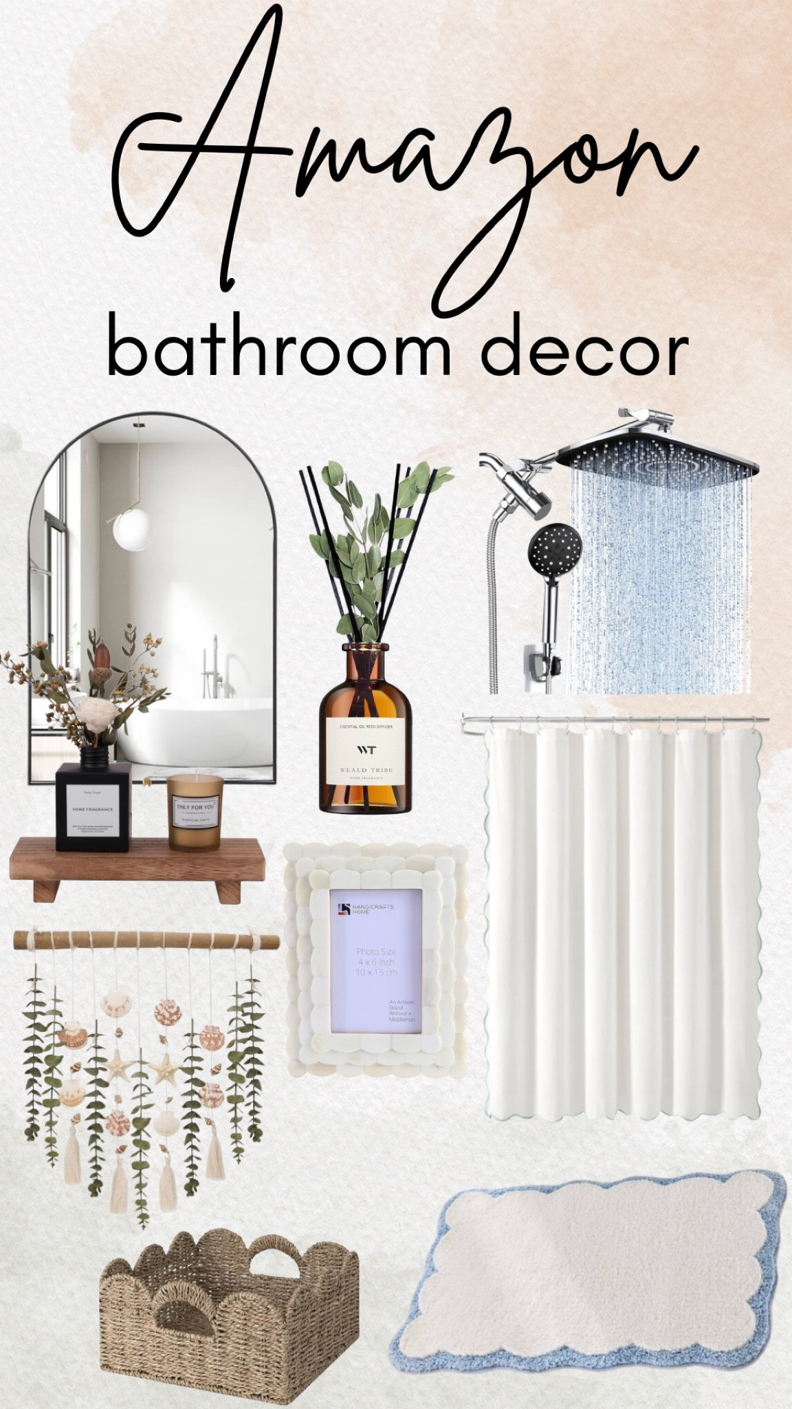 Amazon Bathroom Decor

LTKGiftGuide / ltkfindsunder100 / ltkfindsunder50 / LTKsalealert / LTKstyletip / Amazon / Amazon finds / Amazon home decor / Amazon style / home decor / bathroom decor / Amazon decor / Amazon bathroom decor / shower head / mirror / bathroom mirror / fake plants / faux plants / seashell decor / scalloped rug / bathroom rug / shower curtain / shampoo / conditioner / bottles / containers / storage containers / basket / storage basket 

#LTKHome #LTKMostLoved #LTKSeasonal