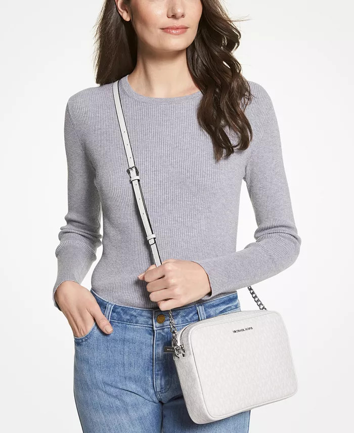Michael Kors Logo Jet Set East-West Crossbody - Macy's | Macy's